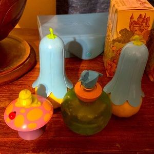 Avon HER PRETTINESS 2 FLOWER BELL COLOGNE MIST, MAGIC MUSHROOM,BIRD